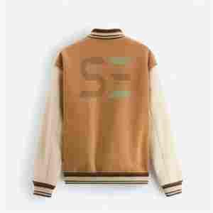 Top Design Letterman Veste Imprimé Personnalisé Hommes Varsity College Vestes Lycée Respirant Varsity Jacket - Product Image 2