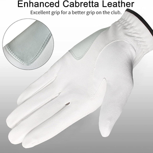 Gants de golf en peau de mouton Cabretta haute personnalisée pour femmes antidérapants respirants en cuir véritable gauche droite Sports de plein air 1 - Product Image 3