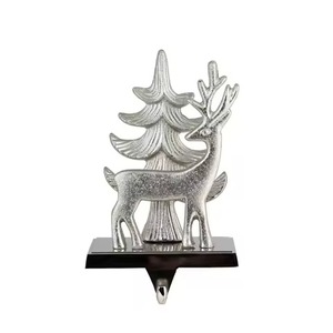 Soporte de media de metal para regalo de Navidad colgante gancho de hierro fuerte para decoración del hogar de vacaciones y exhibición festiva - Product Image 1