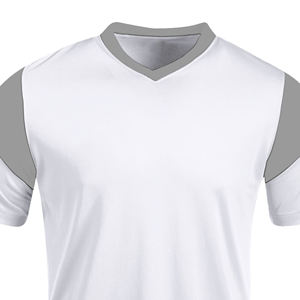 Camiseta de Fútbol para Hombre, Poliéster y Algodón, Cuello en V, Jersey Deportivo, Ropa Deportiva de Equipo, Personalizable, OEM, Camiseta de Fútbol al por Mayor - Product Image 3