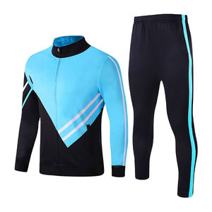 ชุดวอร์มแทรคสูทแบบใหม่สำหรับขายส่ง ยูนิเซ็กซ์ ไซส์ใหญ่พิเศษ XL แห้งเร็ว เหมาะสำหรับฟุตบอล ผ้าฝ้าย 100% สีพื้น ดีไซน์ล่าสุดสำหรับฤดูหนาว - Product Image 3