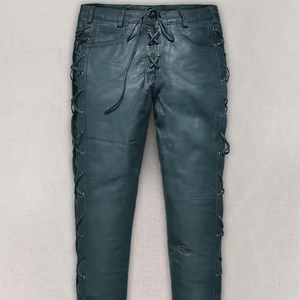 Pantalon en cuir léger de haute qualité 100% avec tissu à séchage rapide Design décontracté de longueur régulière - Product Image 1