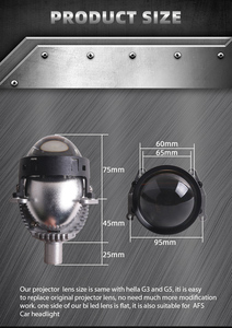 Lentille bi-LED SANVI H9 52W feux <span class=keywords><strong>de</strong></span> croisement et 62W feux <span class=keywords><strong>de</strong></span> <span class=keywords><strong>route</strong></span> 12-CORE 3.0 puces LED non destructives tension 12V - Product Image 5