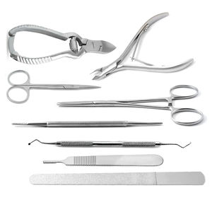 Juego de Cortaúñas de Acero Inoxidable de Grado Quirúrgico para el Cuidado de Uñas Encarnadas, Manicura, Pedicura, Podología Profesional y Duradera - Product Image 1