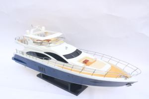 Productos Populares |   Yate a Motor Azimut 82 | Barco de Madera Hecho a Mano para Decoración del Hogar de Estilo Náutico - Product Image 5