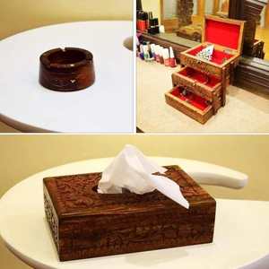 Porte-serviettes en métal de luxe pour décor de table à manger porte-mouchoir en papier forgé stockage de papier de soie domestique - Product Image 2