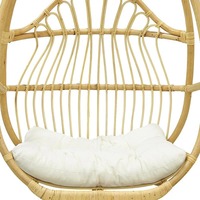 Chaise suspendue en rotin naturel modèle œuf décoration de jardin vente en gros de balançoires en rotin meilleur prix jamais