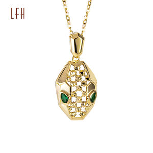 Au750 18k suudi altın kolye pawnable serpantin kolye kişilik kolye yılan kolye oro 18k orijinal - Product Image 1