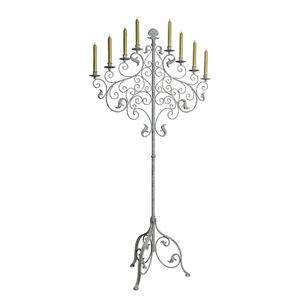 Maison, Restaurants, maison, mariage, fête, lieu sacré, candélabres en métal, 12 bras et porte-bougies, support de bougie rustique - Product Image 2