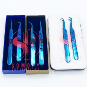 แหนบตัดขนตา Somofy Enterprises โลโก้สั่งทำได้ ทนทาน ผลิตจากสแตนเลสญี่ปุ่น ความยาว 10 มม. ปลายเรียบ สำหรับมืออาชีพ - Product Image 4