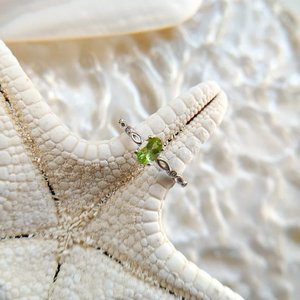 925 Sterling Silver Minimalist Wedding <b>Ring</b> Natural <b>Peridot</b> Stone Oval Cut Classic Band Engagement Gift for Party Fine <b>Rings</b> - Product Image 1