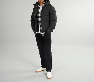 เสื้อโค้ทขนเป็ดพร้อมฮู้ดแฟชั่นฤดูหนาวกันลม - Product Image 2