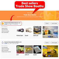 Stan Pameran Desain Khusus, Pemasangan Cepat 30 Menit, Panel Kayu Modular 10x20ft 20x20ft, Booth Pameran Dagang Mode untuk Juara