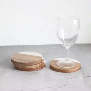Posavasos Clásico de Resina de Madera Natural, 5 mm de Grosor, 2 Piezas, Ecológico, Elegante, Decoración para el Hogar y la Mesa - Product Image 4