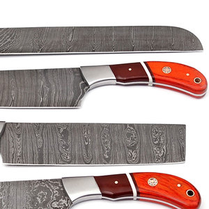 Juego de cuchillos de cocina Premium de 13 pulgadas, juego de cuchillos de chef de cocina de acero de Damasco de la mejor calidad con mango de madera - Product Image 3