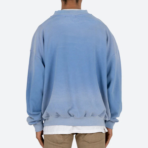 Oem sudadera personalizada A Capuche 100% algodón Tie Dye sudadera para hombre sin capucha Sudadera de cuello redondo liso peso pesado - Product Image 4