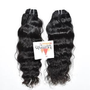 Vente en gros de cuticules alignées cheveux indiens de couleur naturelle pour femmes noir lâche vague profonde Curl aucun traitement chimique tissage humain - Product Image 1