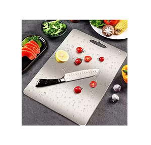 Planche à découper carrée en acier inoxydable écologique Offre Spéciale planche à découper en paille de blé pour la cuisine - Product Image 5