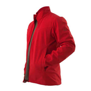 2024 nouveaux hommes Softshell col montant veste rouge haute rue étanche coupe-vent pour les activités de plein air hiver printemps OEM - Product Image 2