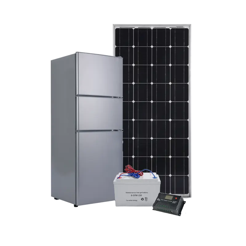 新しいデザインの家電115リットル3ドアミニDC12v 24v/ソーラーパワー冷蔵庫冷蔵庫
