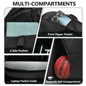 Basketball Team Casual Soft Foldable Backpack <b>Trolley</b> Suitcase Strap Sports School Travel <b>Bag</b> Convenient Luggage Use SBBP-0185 - Product Image 3