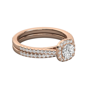 Anillo Solitario de Oro de 14K para Mujer con Diamante Cultivado en Laboratorio, Elegante y Lujoso - Product Image 3
