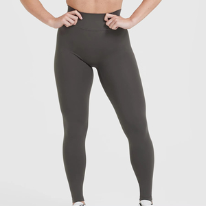 Legging pour femme personnalisé, nouvelle arrivée 2025, en vente directement auprès du fournisseur d'usine, taille haute, pour l'entraînement et la course à pied - Product Image 2