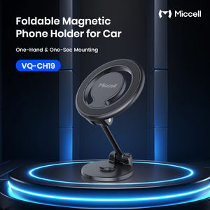 Support de téléphone magnétique pliable et flexible en alliage avec chargeur sans fil pour le bureau et le tableau de bord de la voiture. - Product Image 2