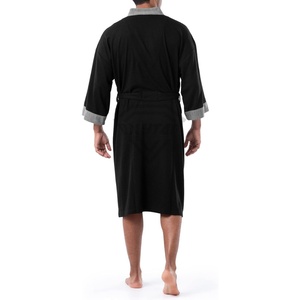 Peignoir en éponge de soie de luxe avec logo personnalisé Peignoir de nuit avec capuche thermique pour hommes et femmes grande taille Peignoirs personnalisés - Product Image 2