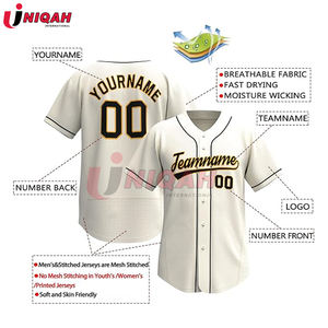 Maillot de Baseball boutonné ustom uniforme de sport personnalisé pour hommes femmes jeunes cousu/imprimé vêtements de Baseball et Softball - Product Image 5