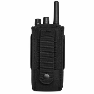 Étui universel pour talkie-walkie résistant à l'eau, noir, en nylon Cordura 1000D, avec boucle de ceinture, compatible MOLLE, GearHi GH-131, 22x16x6cm - Product Image 4