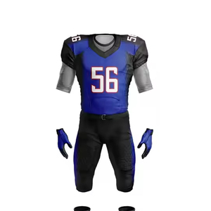 Jersey de fútbol americano Reversible de alta calidad, último diseño, ropa de equipo, ropa deportiva estampada de manga corta, uniformes de malla - Product Image 2