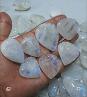 Nouvel Arrivage HARI OM CREATIONS Pierre précieuse cabochon en labradorite naturelle violet éclatant en forme de poire, lisse, non montée, certifiée IGI, pour bijoux