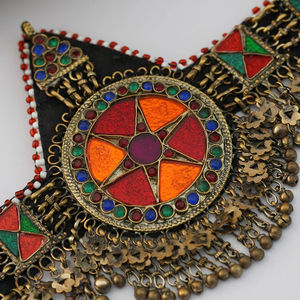 Vente chaude nouveaux bijoux anciens colliers faits à la main boucles d'oreilles ensembles de bijoux Style traditionnel afghan collier boucles d'oreilles ensemble - Product Image 2