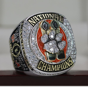 Anillo DE CAMPEONATO NACIONAL Clemson Tigers 2025 Unisex XXXVI Classic 925 Plata con diamante para fiesta de compromiso de boda - Product Image 1