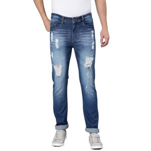 Nouveau style du fabricant pour hommes 100% coton Slim Fit Denim Jeans à la mode droit Design personnalisé pour l'hiver Style décontracté - Product Image 2