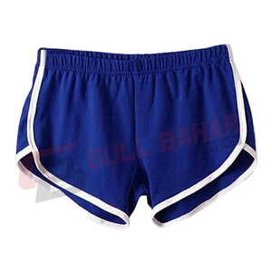 Venta al por mayor de pantalones cortos de playa informales con logotipo personalizado para mujer, pantalones cortos deportivos para gimnasio, correr, fitness, material de algodón, pantalones cortos para mujer - Product Image 1