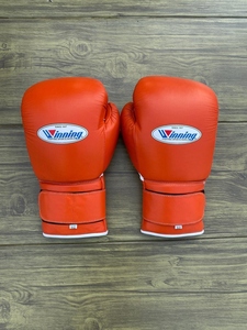 Ensembles de boxe gagnants Orange de haute qualité fabriqués en usine protège-tête en cuir protège-tibia protecteur d'aine SetSI-BSS-039 de boxe gagnante - Product Image 2