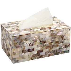 Mother of Pearl Floral Pattern Tissue Box Modern Home Tableware Napkin Holder for Home Hotel <b>Bathroom</b> <b>Accessories</b> in Good Price - Product Image 3