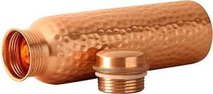 Botella de agua de cobre puro Ayurvédico con logotipo personalizado para practicantes de yoga y uso de Vasos - Product Image 6