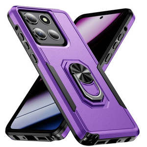 Funda Híbrida de Doble Capa con Anillo Magnético para Moto G Stylus 5G 2025/2026, Color Morado - Product Image 1