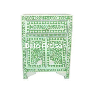 Mesa de Noche de Madera Maciza de Mango, Mesa Auxiliar Boho para Dormitorio, Mesa de Apoyo Rústica Natural, Mueble de Noche Artesanal Sostenible - Product Image 2