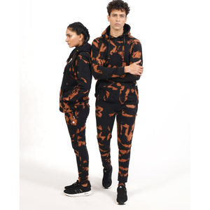 ชุดวิ่ง2ชิ้นสำหรับผู้ชายและผู้หญิงชุดวิ่งออกกำลังกายขนแกะแบบมีฮู้ดชุดวิ่งแบบกำหนดเองสำหรับฤดูหนาว - Product Image 1