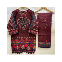 Kurtis pour femmes en Inde et au Pakistan Ensemble de robes mi-longues perlées à la taille naturelle