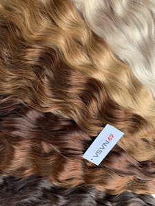 Extensions de cheveux vierges vietnamiennes ondulées naturelles 100g, prix de gros, en vrac, qualité supérieure, toutes couleurs, 60 cm - Product Image 6