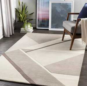 พรมปูพื้นขนสัตว์ทอมือคุณภาพระดับพรีเมี่ยมดีไซน์แอบสแตรกต์ทำมือดีไซน์ใหม่ปรับแต่งได้ด้วยมือ - Product Image 1