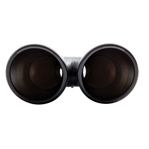 Terminal redondo id 63mm doble de acero inoxidable negro - Product Image 2
