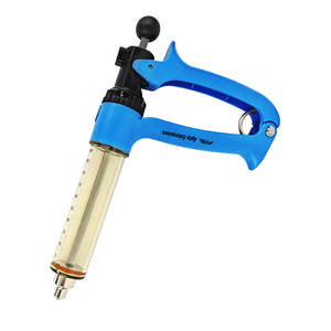 Jeringa Semiautomática de Plástico para Ganado de 20 ml/10 ml, 5 Velocidades Ajustables, Reutilizable, Inyección Continua Repetida, Veterinaria, Apta para Cerdos - Product Image 3