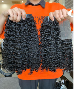 Extensiones de Cabello Remy Eurasian Bouncy Tips, Color Personalizado, Mechones de Cabello Virgen Vietnamita 100g - Product Image 3