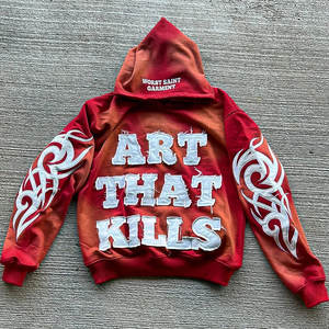 Vente en gros de sweatshirt à col rond en coton éponge français pour hommes sweatshirt à capuche Streetwear décontracté personnalisé - Product Image 1